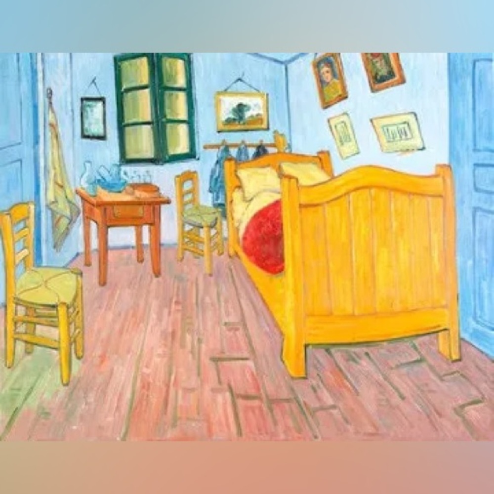 Van Gogh’s “Bedroom in Arles” in Mini Cross Stitch Art - Picture 4 of 4